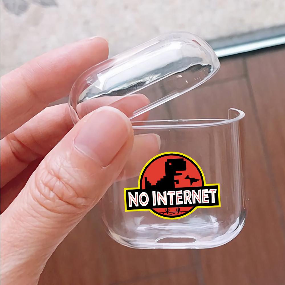 No Internet Hard Plastic Protective Clear Case Cover For Apple Airpods-AirPod Case-Altracase