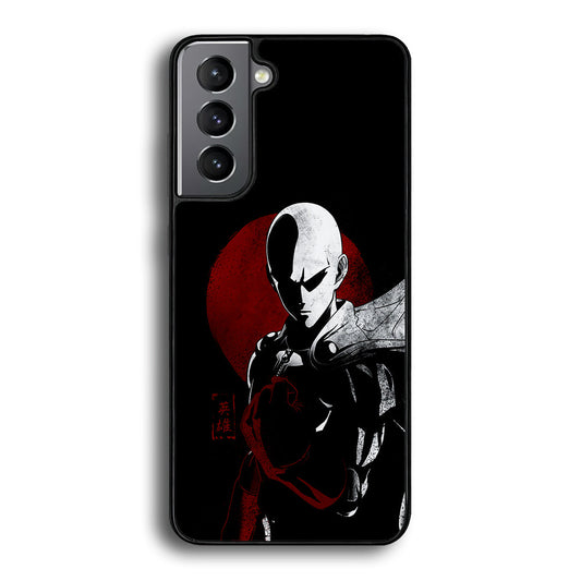 OPM Saitama Invincible Samsung Galaxy S24 Plus Case-Phone Case-Rubber Black (2D Case)-Altracase