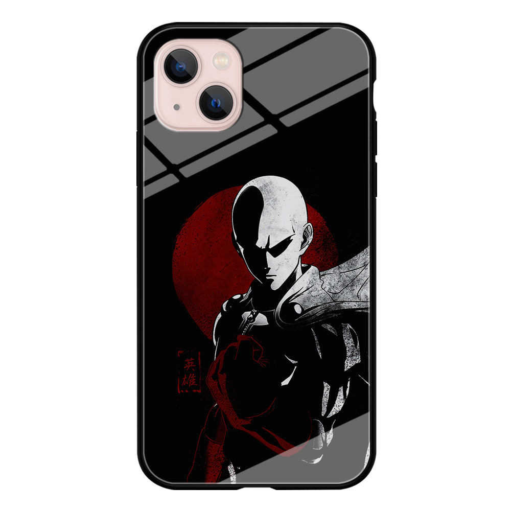 OPM Saitama Invincible iPhone 13 Mini Case-Phone Case-Tempered Glass Case-Altracase