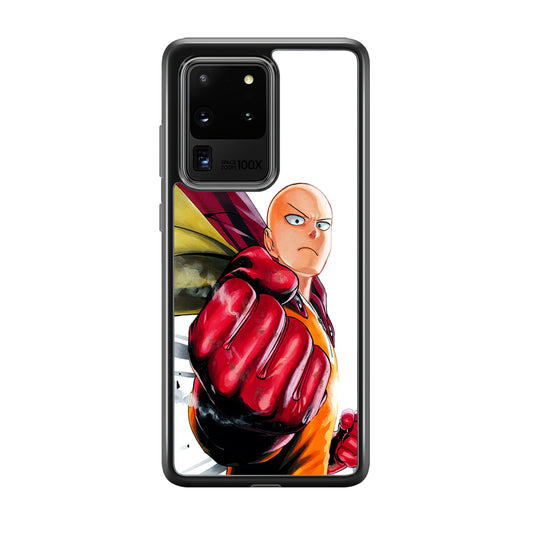 OPM Saitama Strong Punch Samsung Galaxy S20 Ultra Case-Phone Case-Rubber Black (2D Case)-Altracase