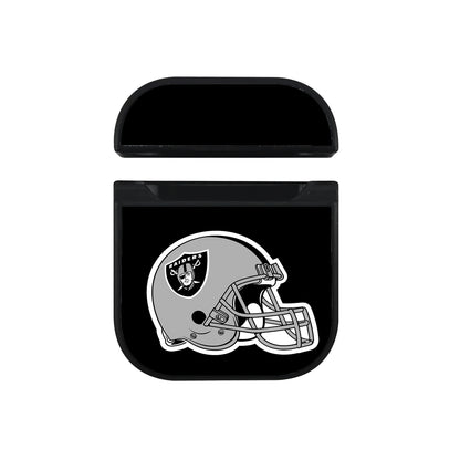 Oakland Raiders Helmet Logo Hard Plastic Case Cover For Apple Airpods