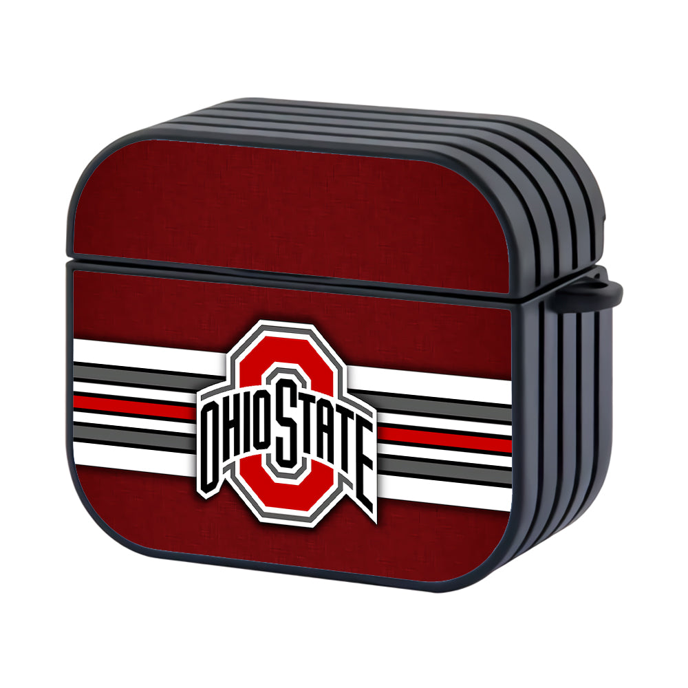 Ohio State Buckeyes Football Hard Plastic Case Cover For Apple Airpods 3
