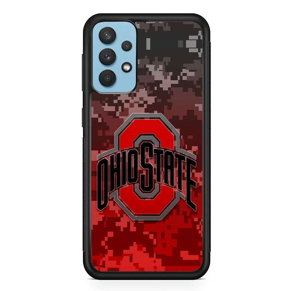 Ohio State Pixel Art Samsung Galaxy A32 Case