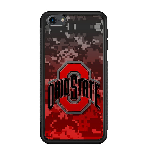 Ohio State Pixel Art iPod Touch 6 Case-Phone Case-Rubber White (2D Case)-Altracase