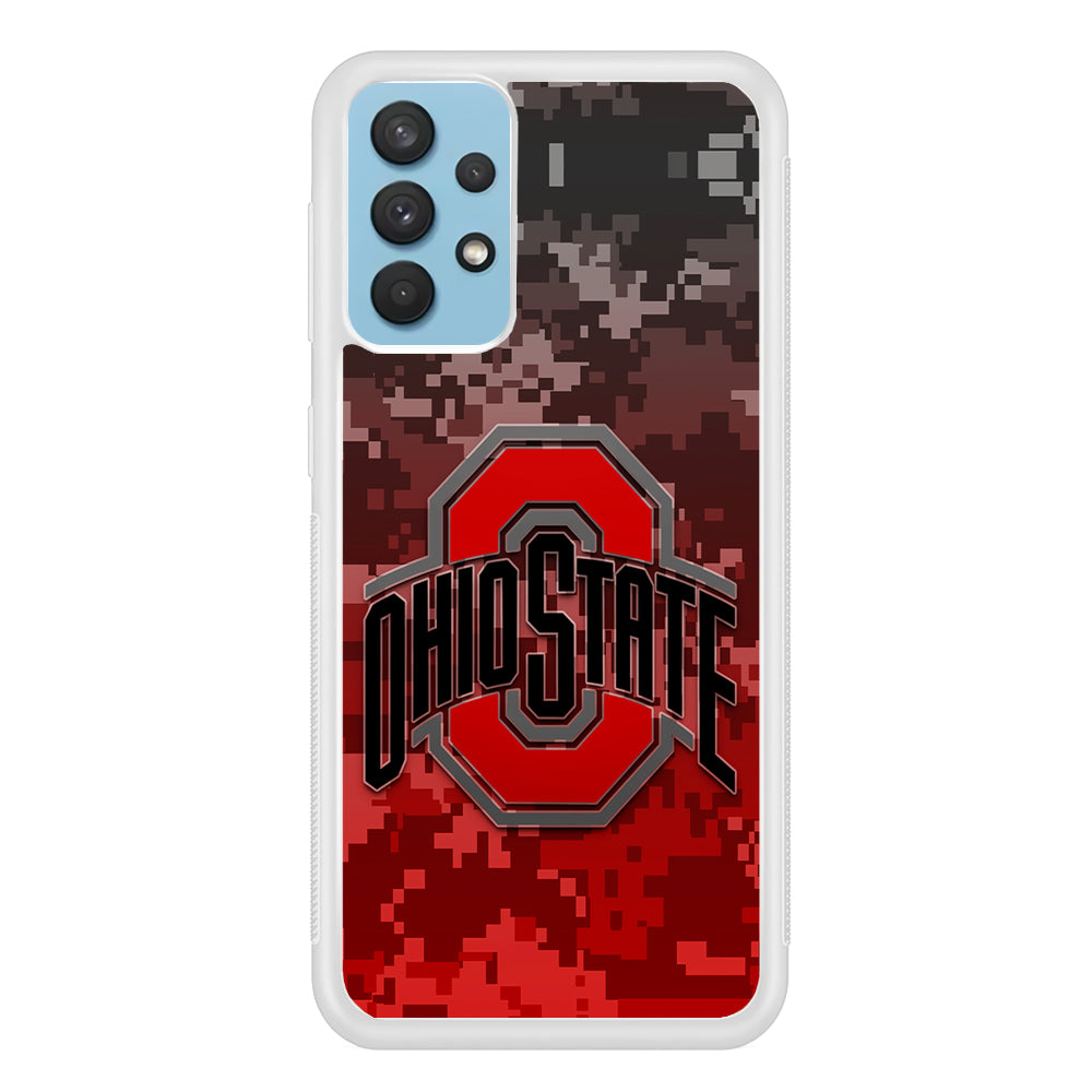 Ohio State Pixel Art Samsung Galaxy A32 Case