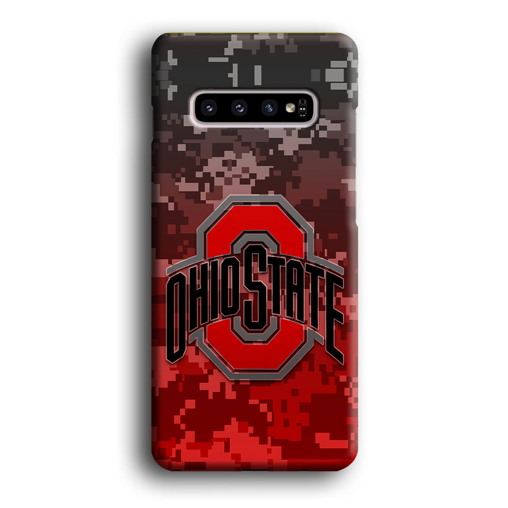 Ohio State Pixel Art Samsung Galaxy S10 Plus Case
