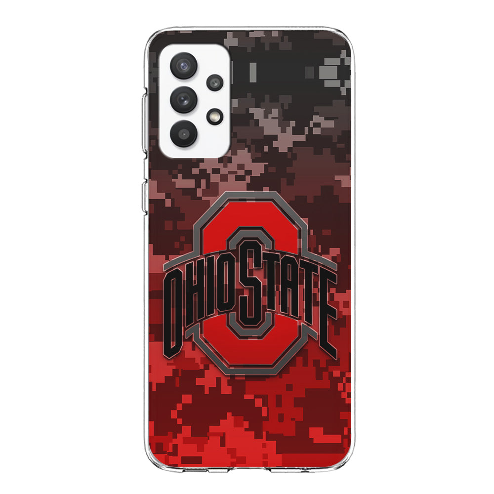 Ohio State Pixel Art Samsung Galaxy A32 Case