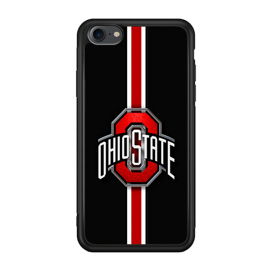 Ohio State White Red Line iPhone SE 2020 Case