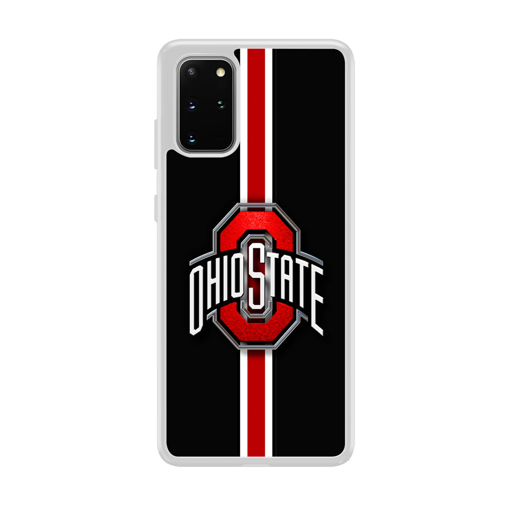 Ohio State White Red Line Samsung Galaxy S20 Plus Case