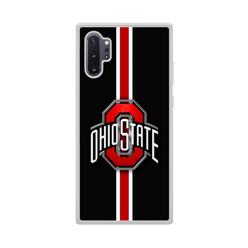 Ohio State White Red Line Samsung Galaxy Note 10 Plus Case