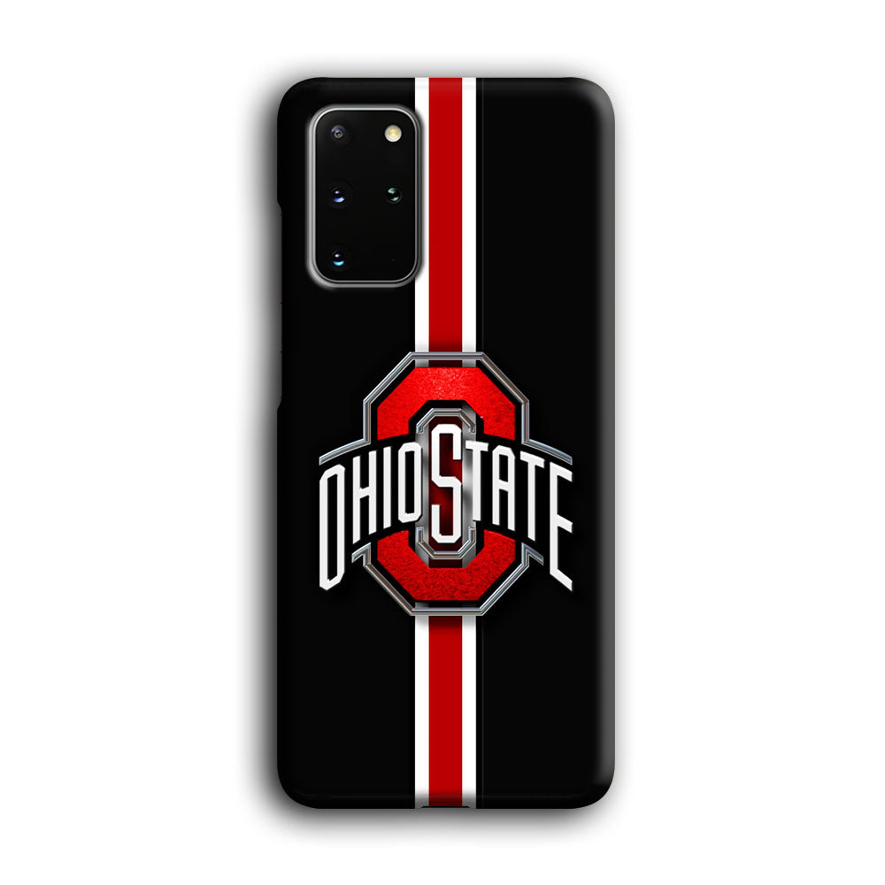 Ohio State White Red Line Samsung Galaxy S20 Plus Case