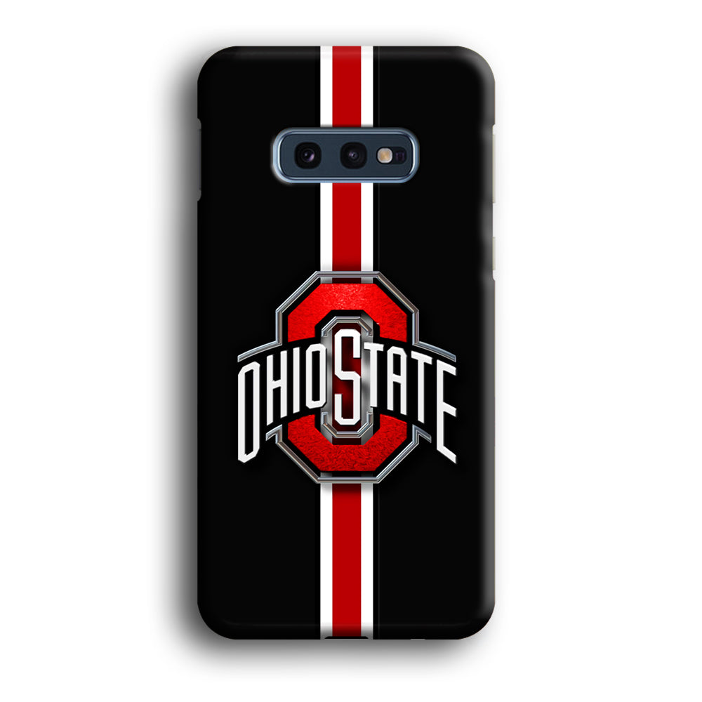 Ohio State White Red Line Samsung Galaxy S10E Case