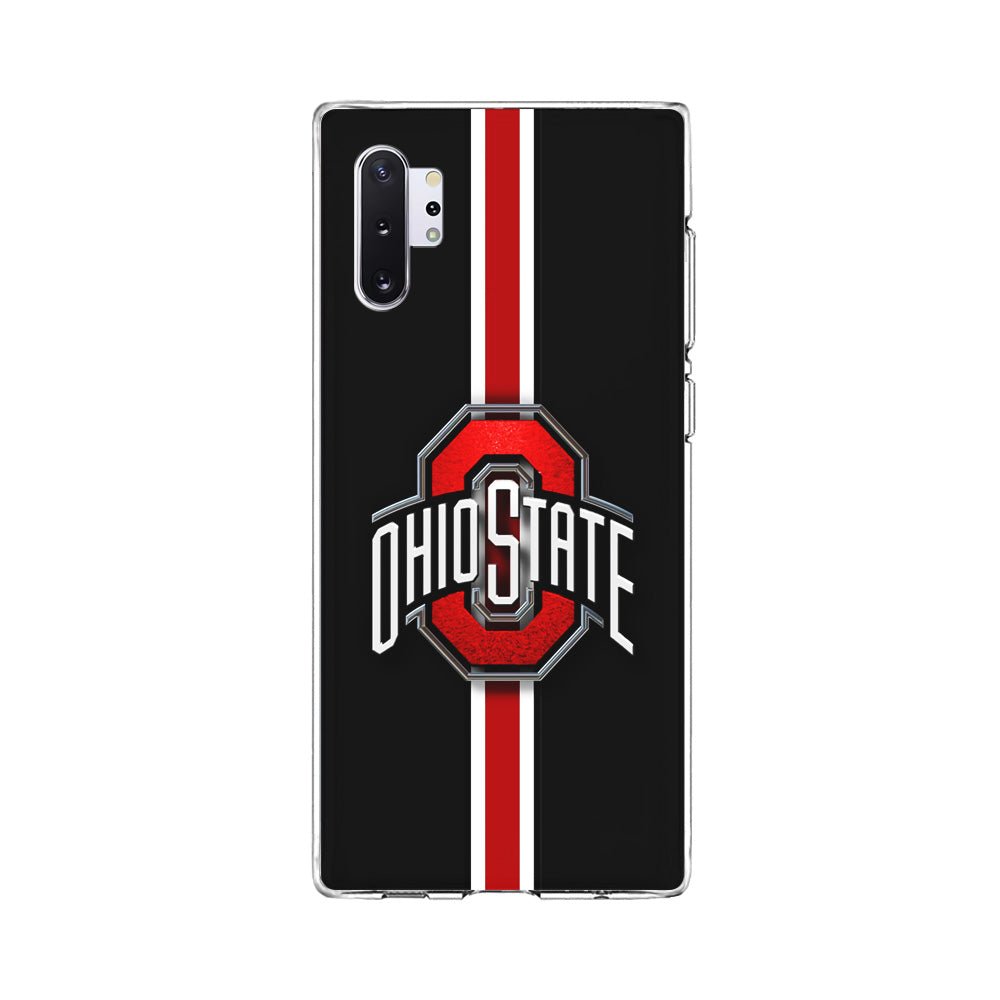 Ohio State White Red Line Samsung Galaxy Note 10 Plus Case