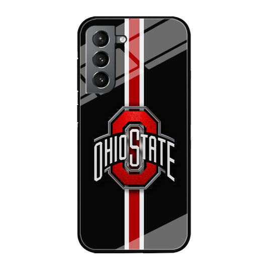 Ohio State White Red Line Samsung Galaxy S23 Case