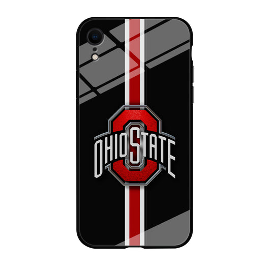 Ohio State White Red Line iPhone XR Case