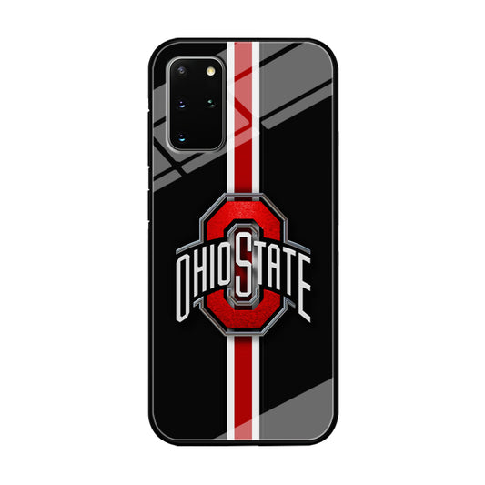 Ohio State White Red Line Samsung Galaxy S20 Plus Case