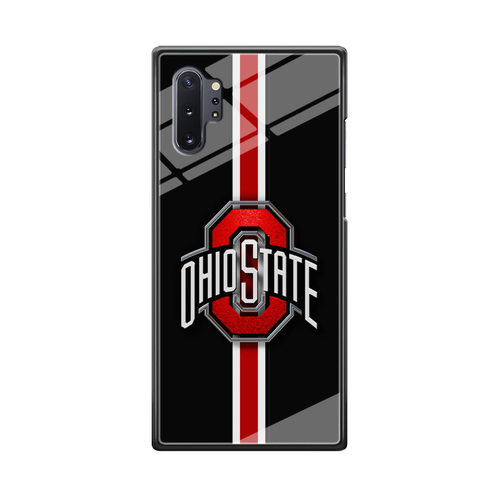 Ohio State White Red Line Samsung Galaxy Note 10 Plus Case