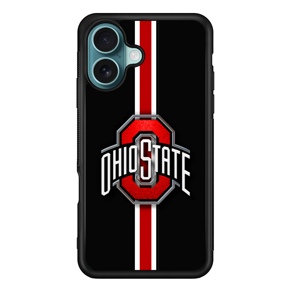 Ohio State White Red Line iPhone 16 Case - Altracase
