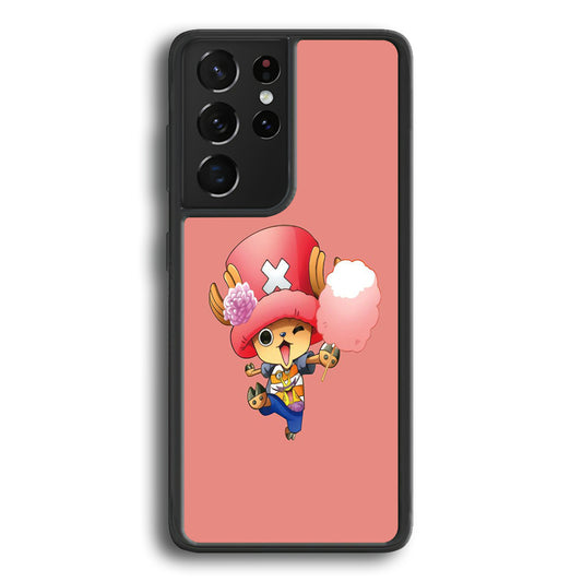 One Piece - Tony Tony Chopper 002 Samsung Galaxy S21 Ultra Case-Phone Case-Rubber Black (2D Case)-Altracase