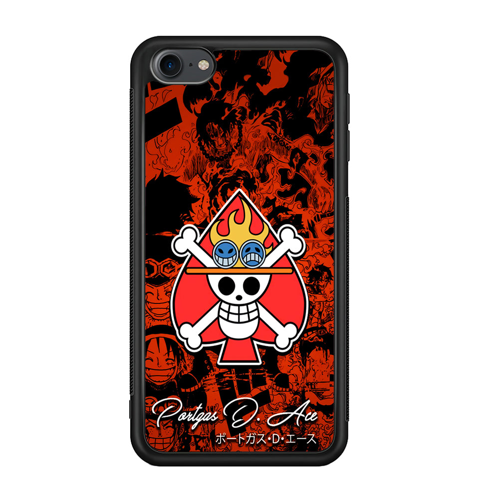 One Piece Ace Logo Comic iPod Touch 6 Case