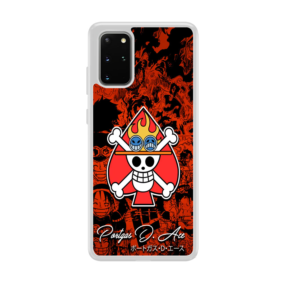 One Piece Ace Logo Comic Samsung Galaxy S20 Plus Case