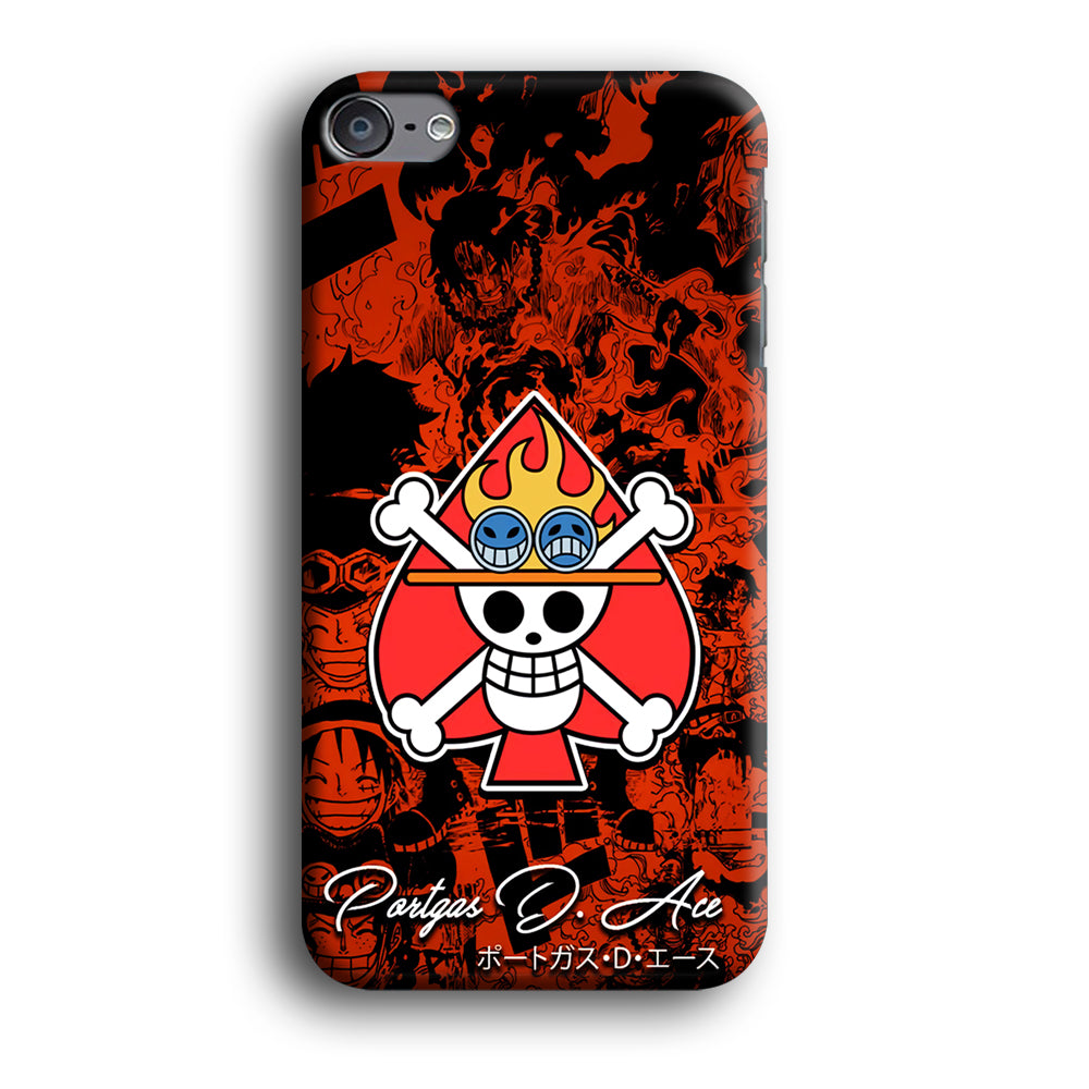 One Piece Ace Logo Comic iPod Touch 6 Case