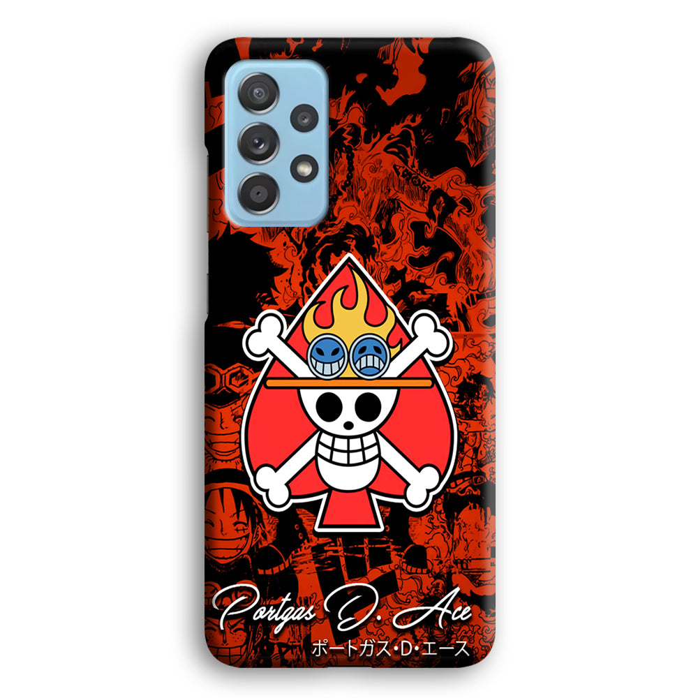 One Piece Ace Logo Comic Samsung Galaxy A52 Case