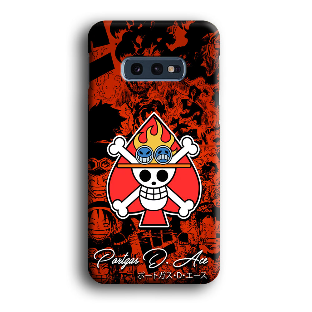 One Piece Ace Logo Comic Samsung Galaxy S10E Case