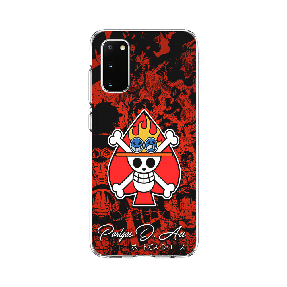 One Piece Ace Logo Comic Samsung Galaxy S20 Case