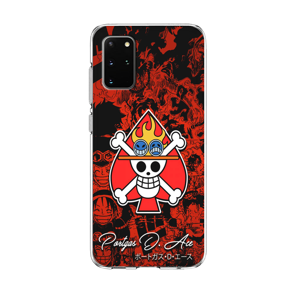 One Piece Ace Logo Comic Samsung Galaxy S20 Plus Case