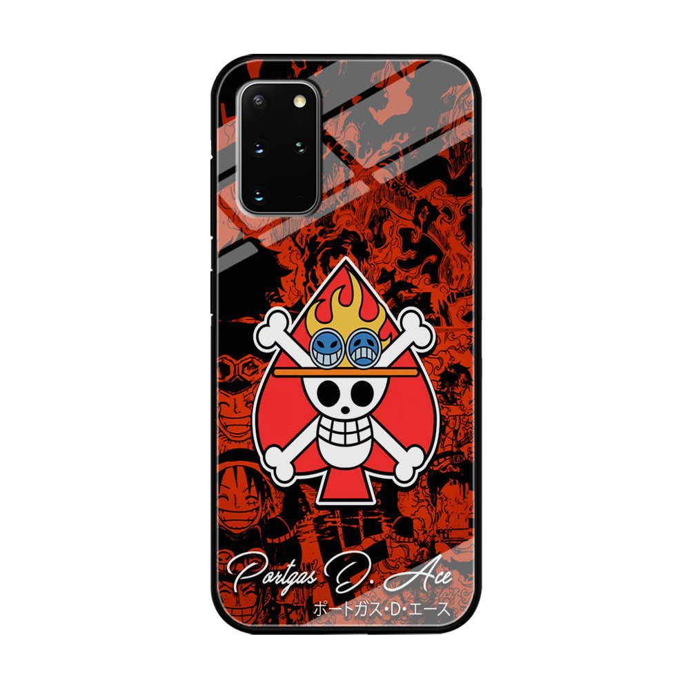 One Piece Ace Logo Comic Samsung Galaxy S20 Plus Case