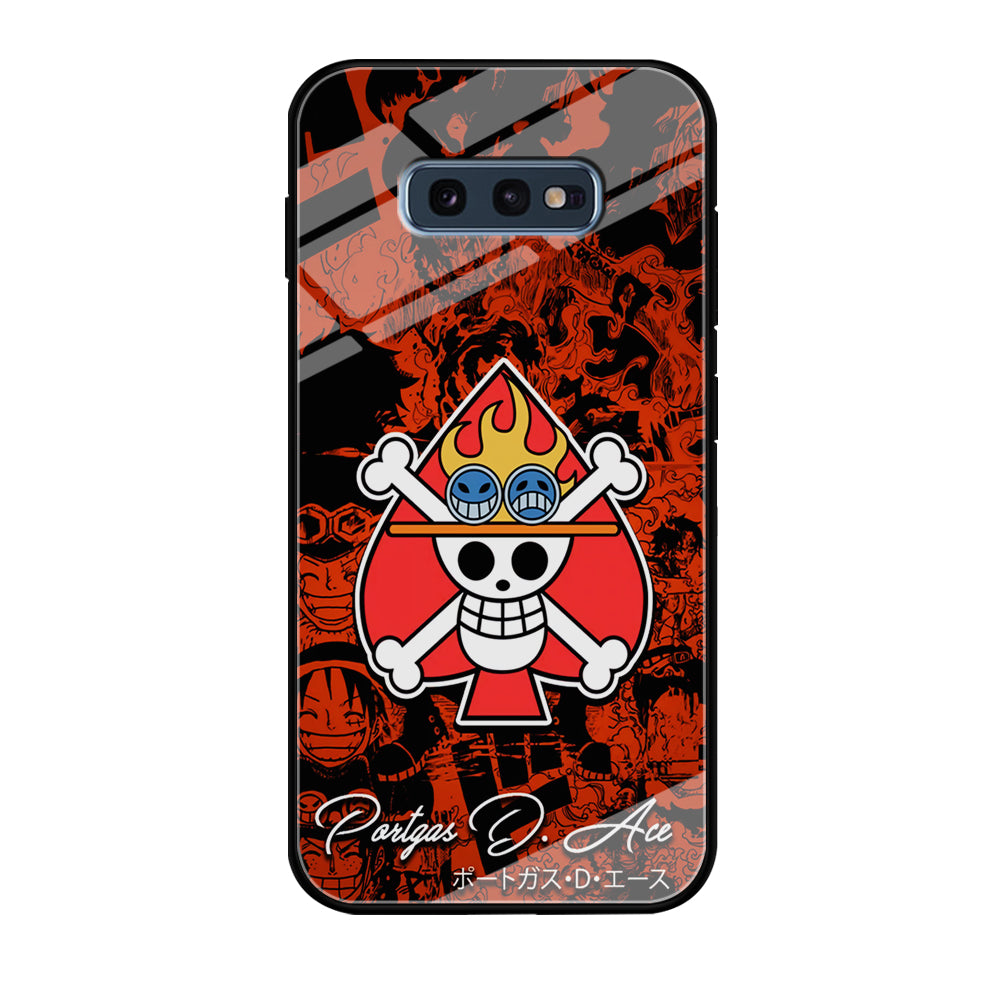 One Piece Ace Logo Comic Samsung Galaxy S10E Case