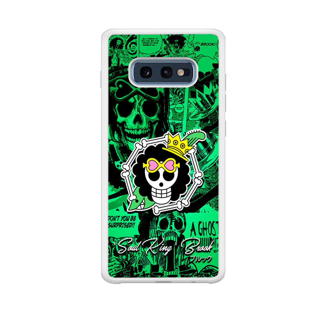 One Piece Brook Logo Comic Samsung Galaxy S10E Case