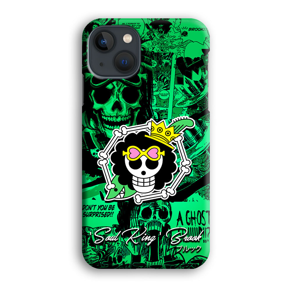 One Piece Brook Logo Comic iPhone 14 Plus Case