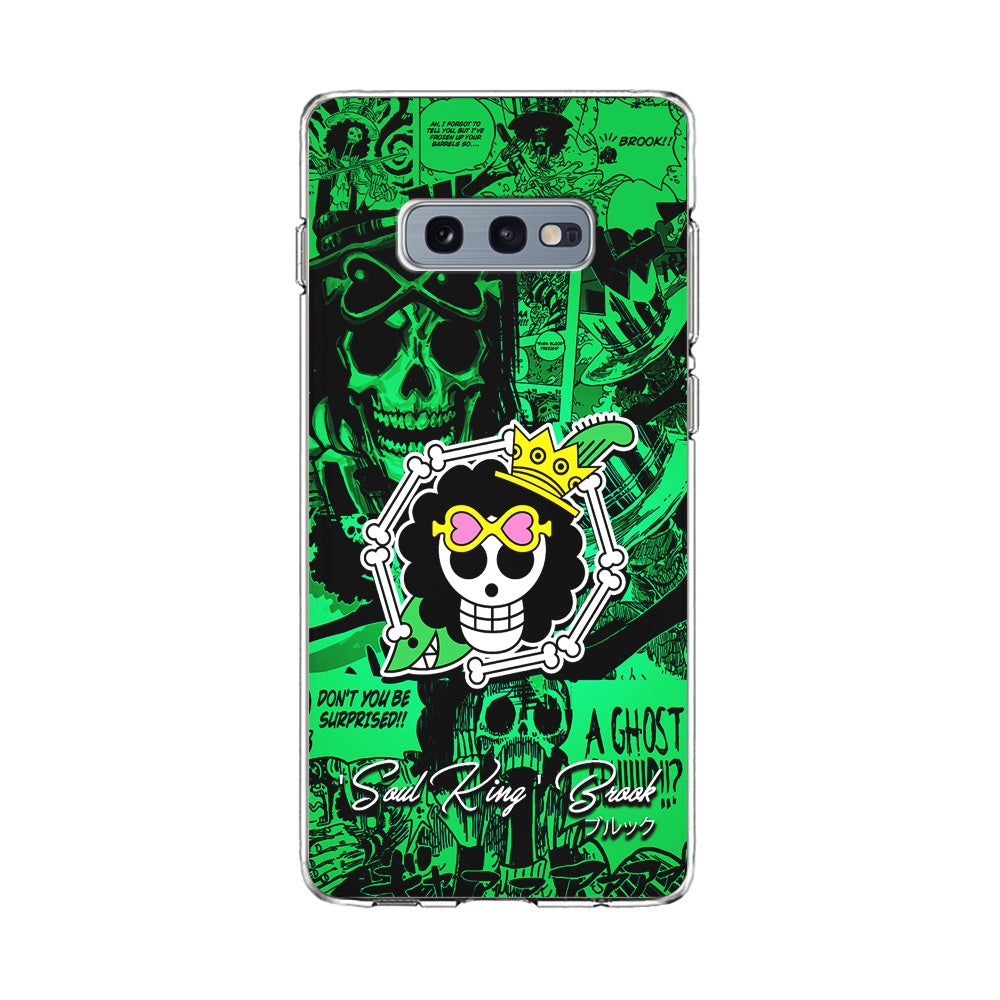 One Piece Brook Logo Comic Samsung Galaxy S10E Case