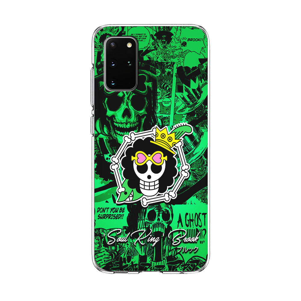 One Piece Brook Logo Comic Samsung Galaxy S20 Plus Case