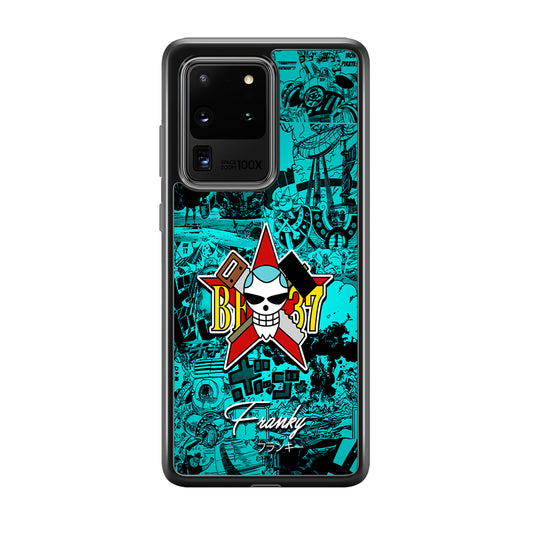 One Piece Franky Logo Comic Samsung Galaxy S20 Ultra Case-Phone Case-Tempered Glass Case-Altracase