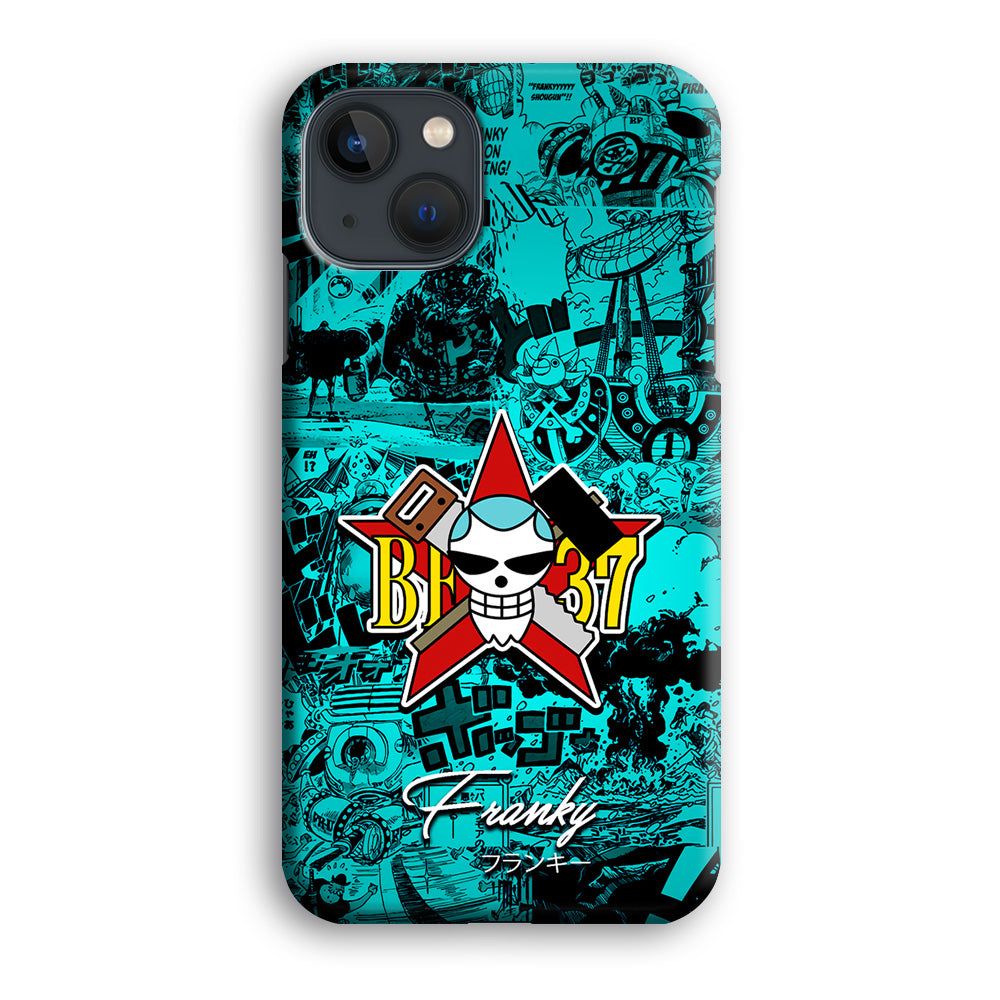 One Piece Franky Logo Comic iPhone 14 Plus Case