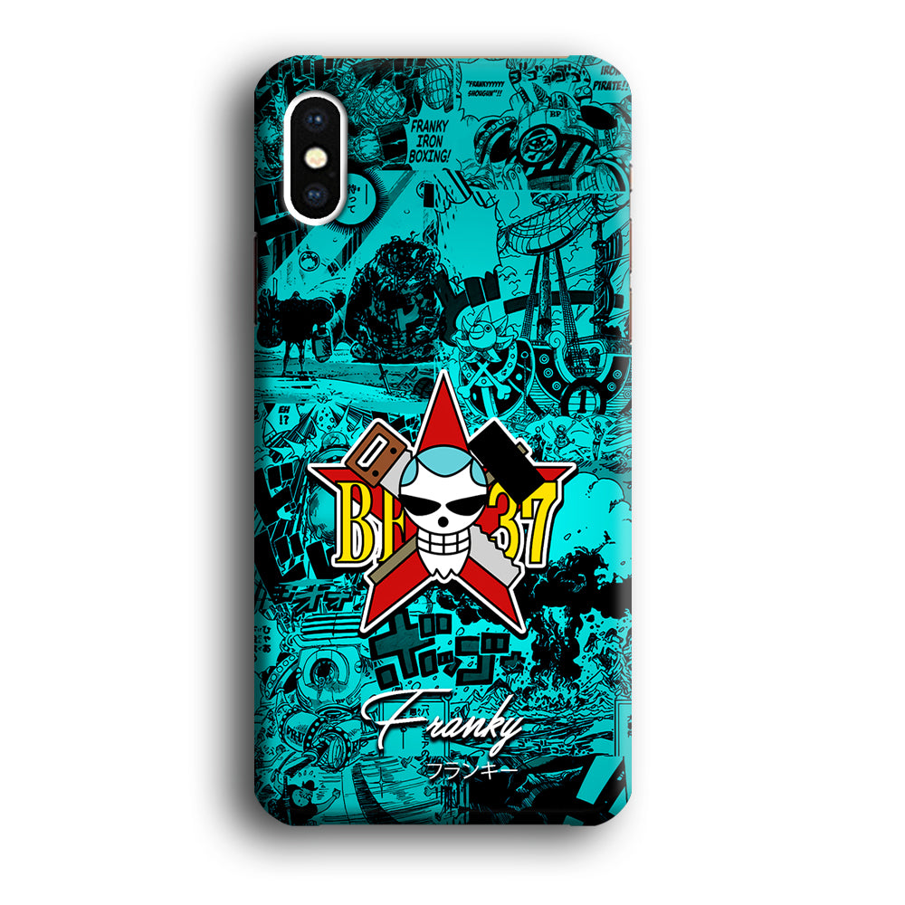 One Piece Franky Logo Comic iPhone Xs Case