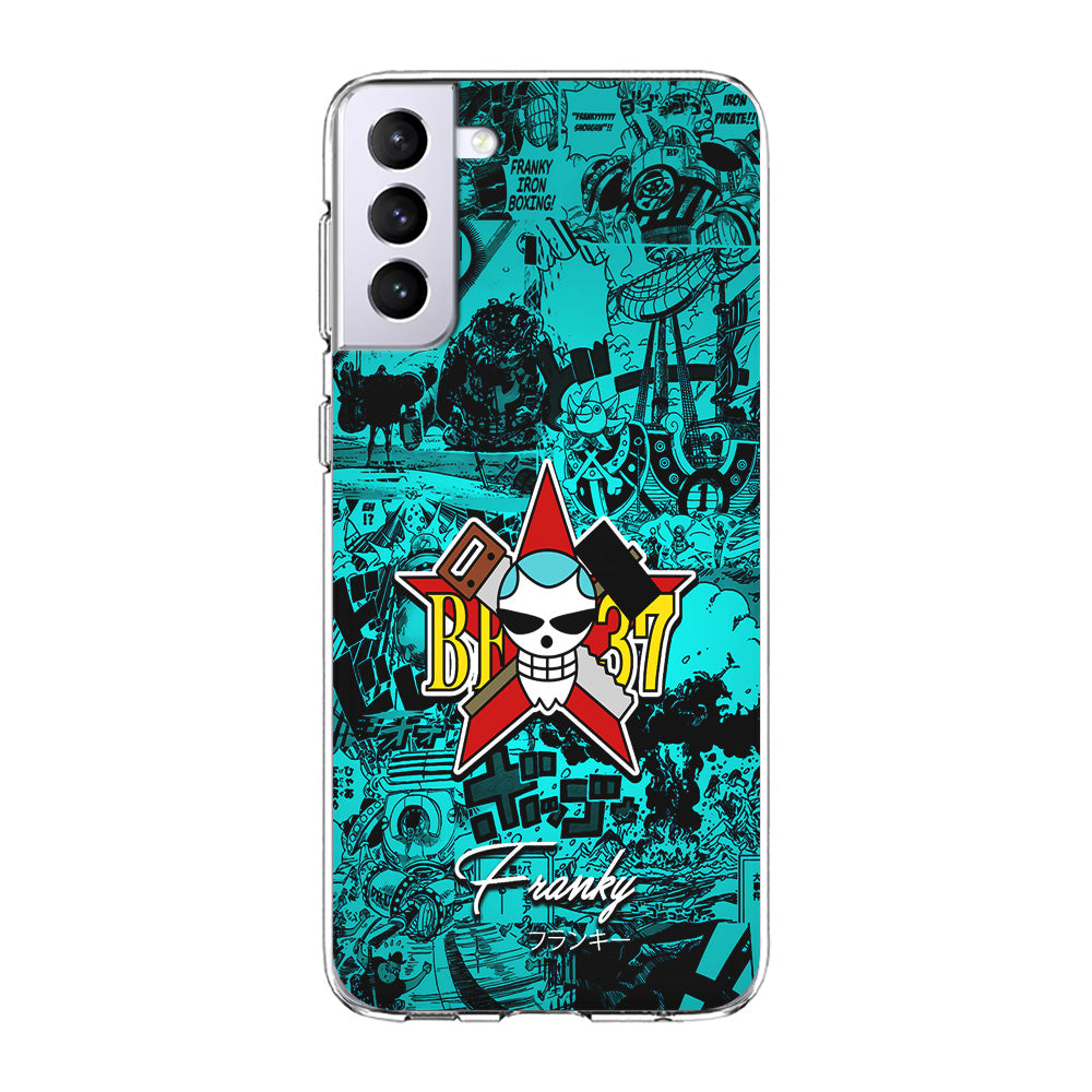 One Piece Franky Logo Comic Samsung Galaxy S24 Plus Case-Phone Case-Clear Soft Case-Altracase
