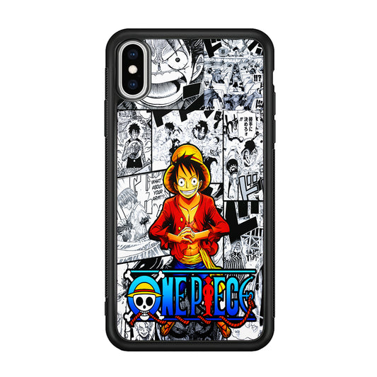 One Piece Luffy Comic iPhone Xs Max Case