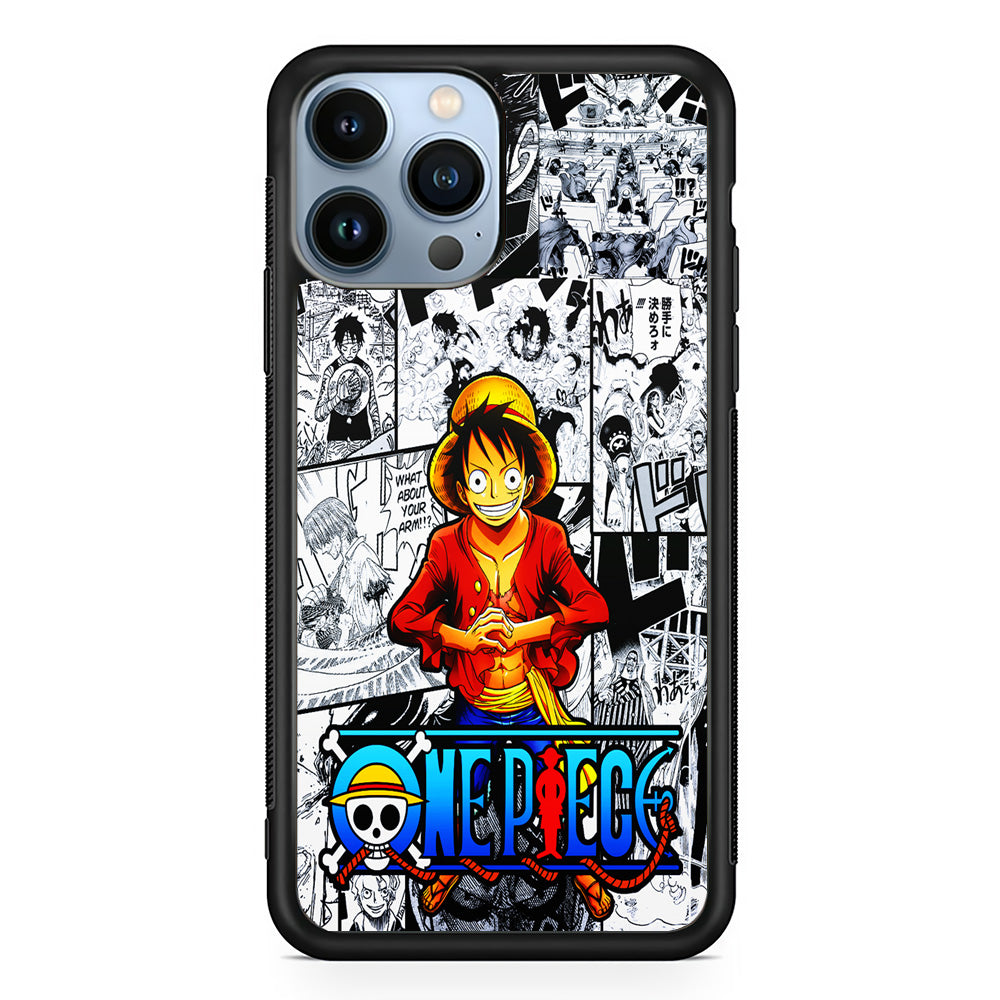 One Piece Luffy Comic iPhone 14 Pro Max Case