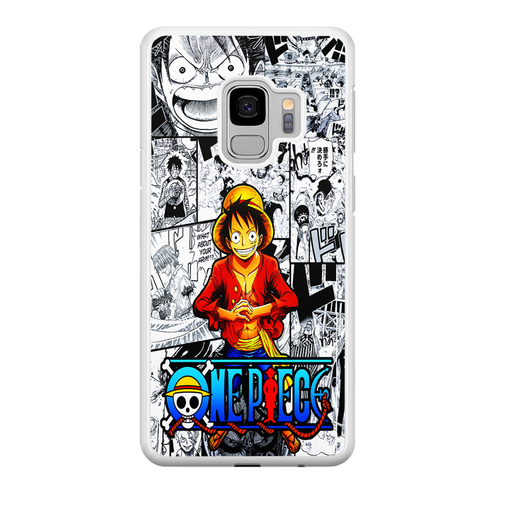 One Piece Luffy Comic Samsung Galaxy S9 Case