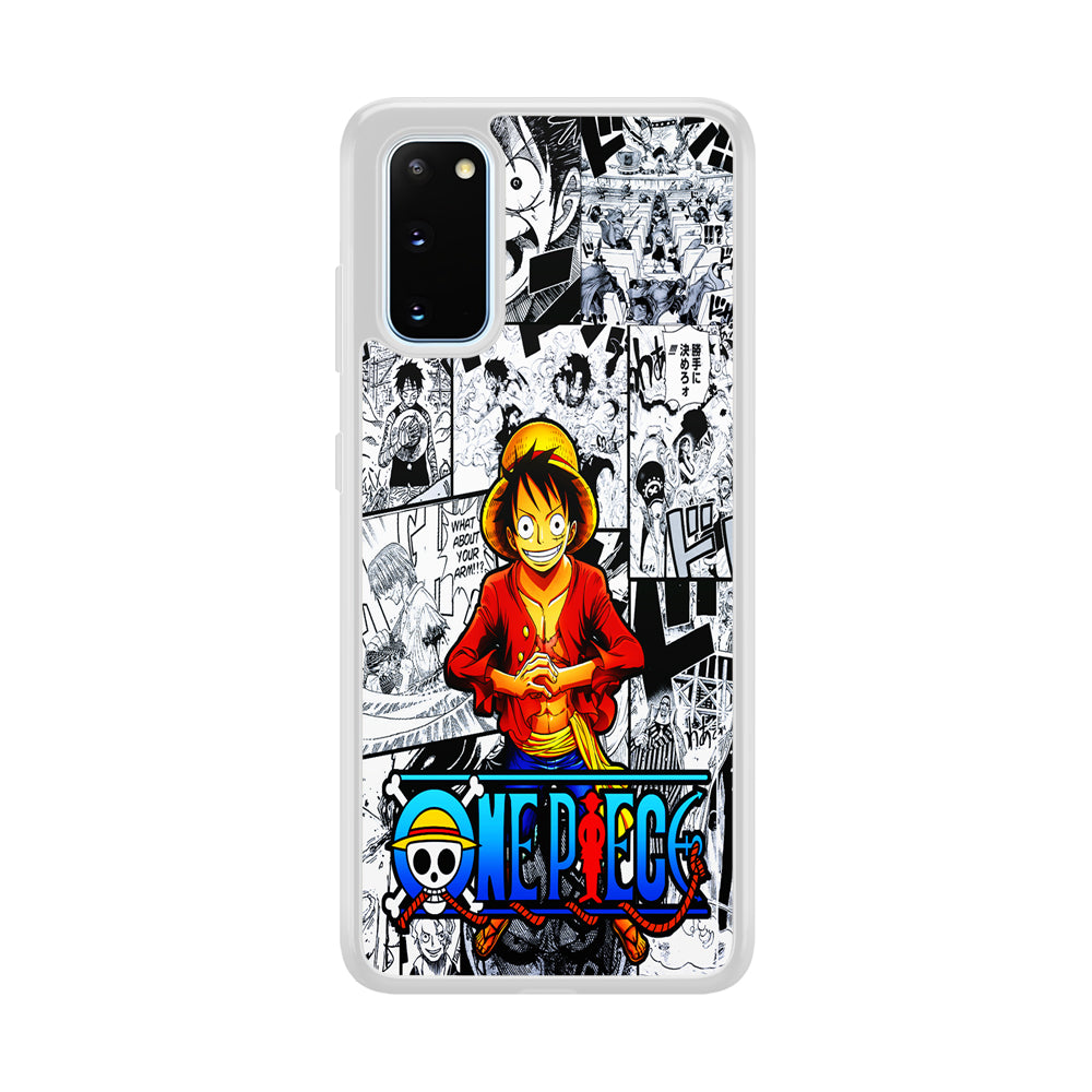 One Piece Luffy Comic Samsung Galaxy S20 Case