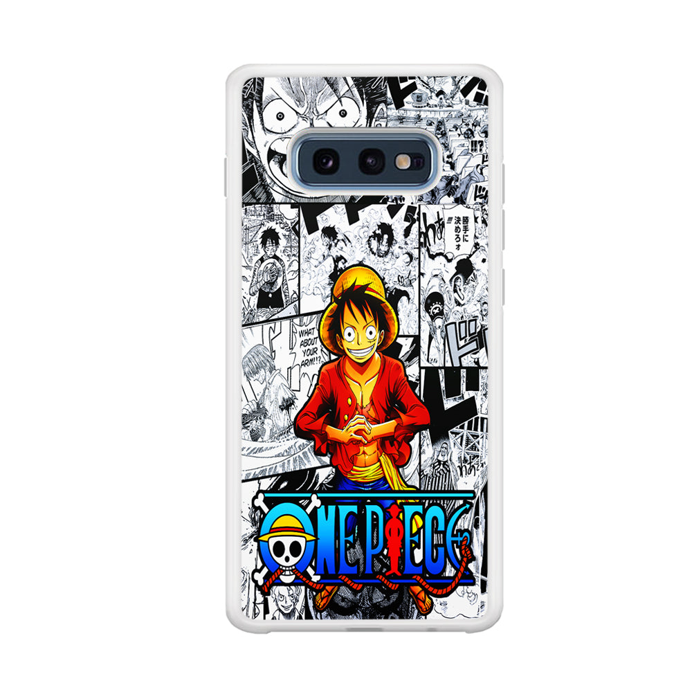 One Piece Luffy Comic Samsung Galaxy S10E Case