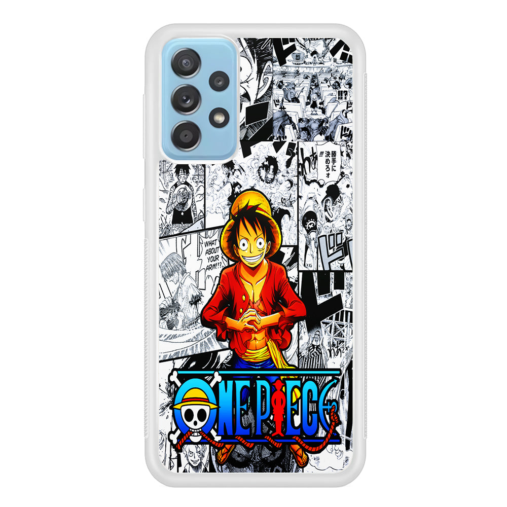 One Piece Luffy Comic Samsung Galaxy A72 Case