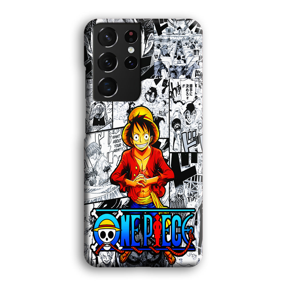 One Piece Luffy Comic Samsung Galaxy S23 Ultra Case