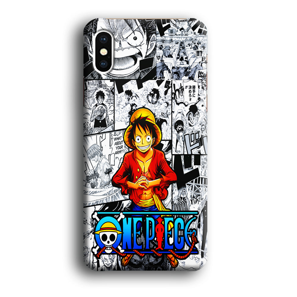 One Piece Luffy Comic iPhone Xs Case