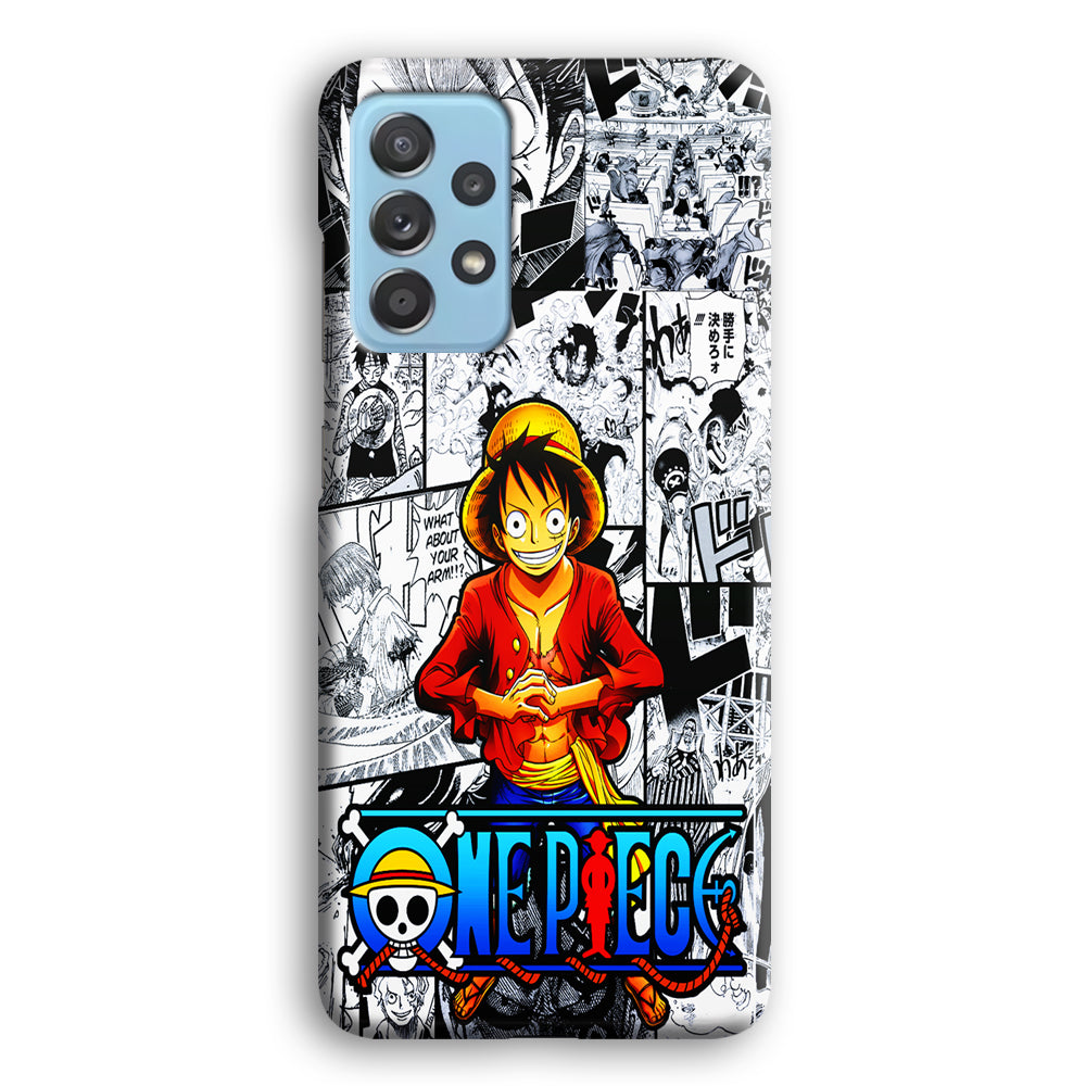 One Piece Luffy Comic Samsung Galaxy A52 Case