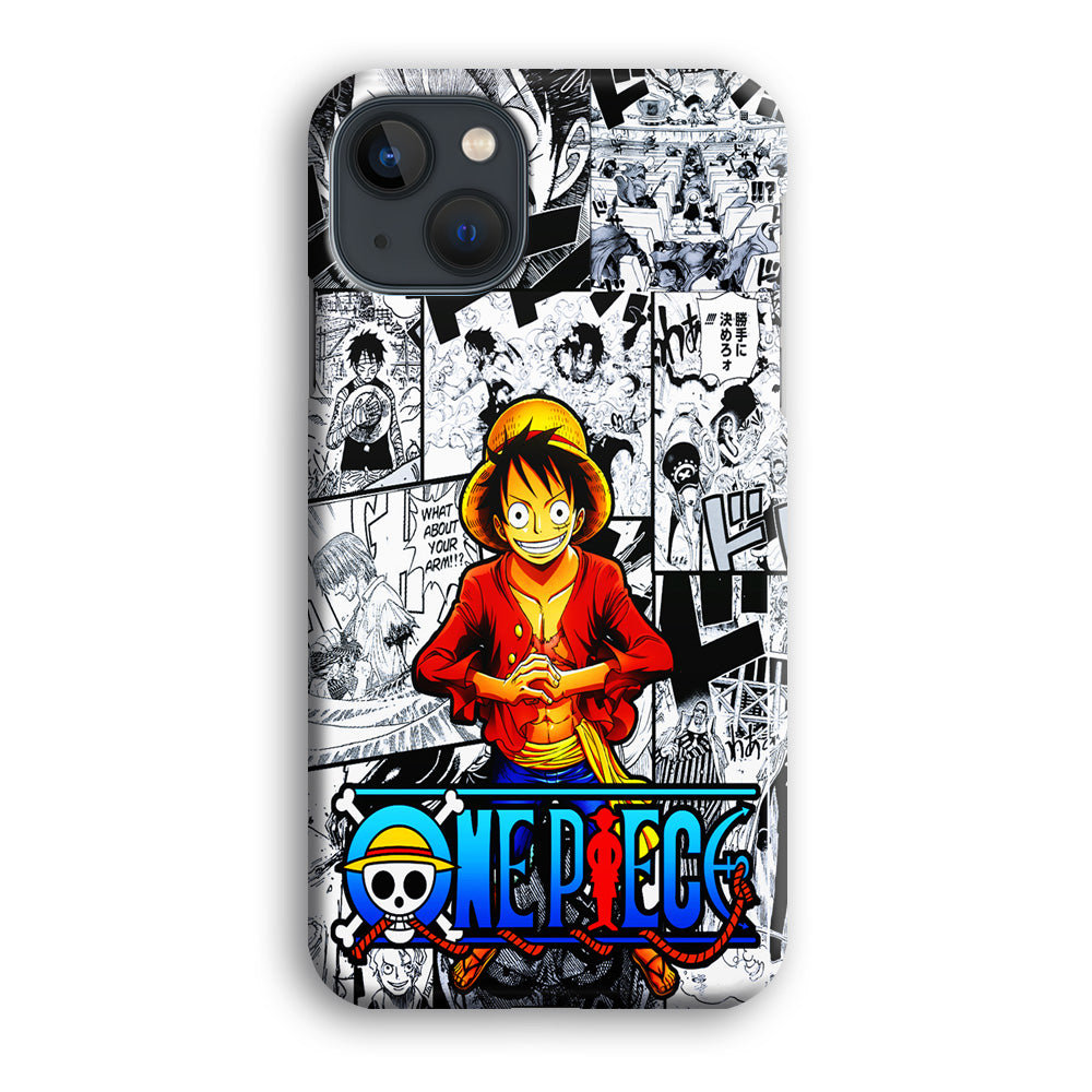 One Piece Luffy Comic iPhone 14 Plus Case